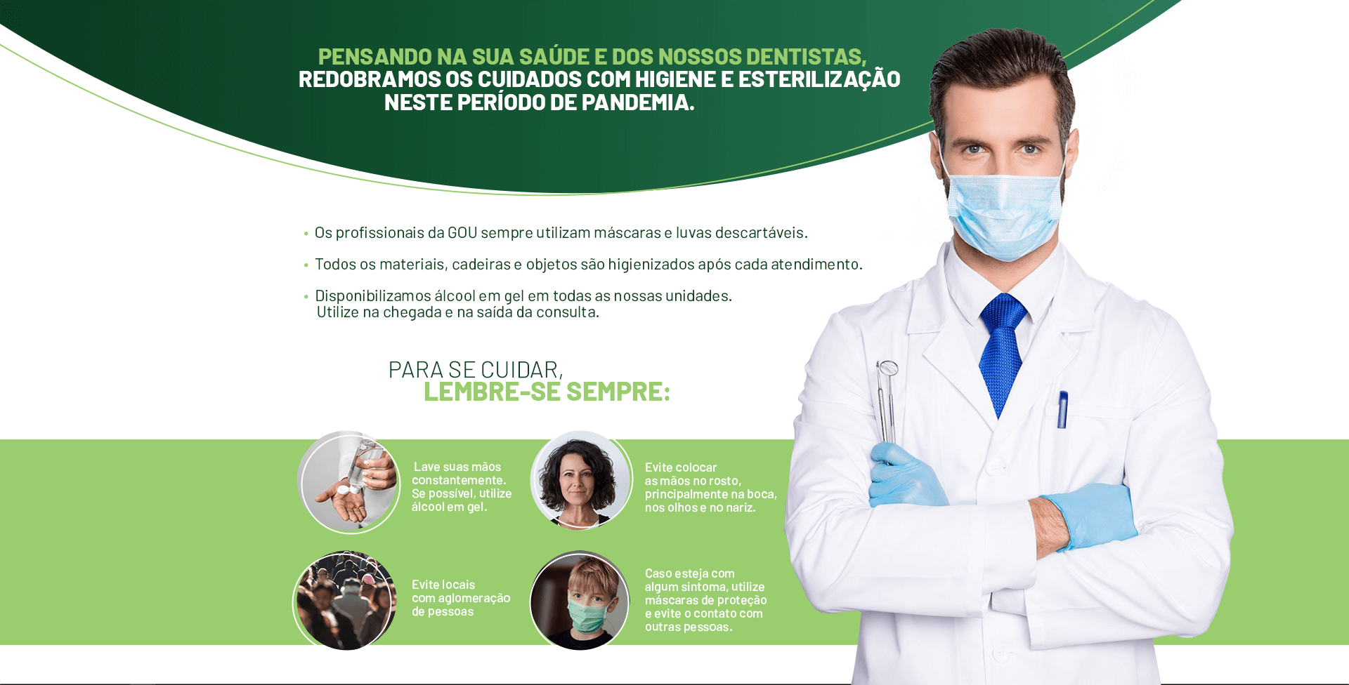 Aviso e cuidados Coronavírus